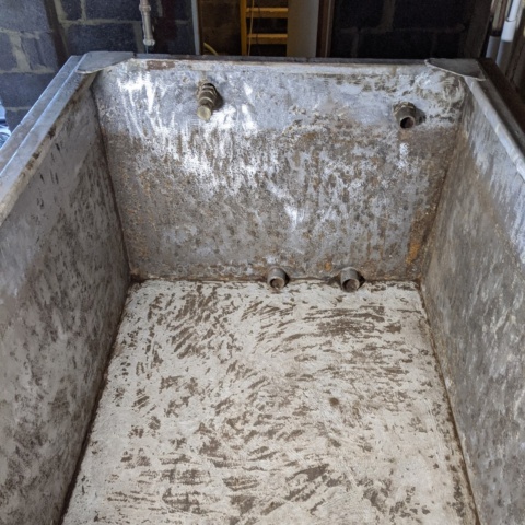 Case study outlining cold water tank reline on hotel chain