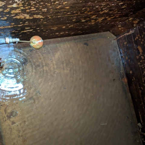 water tank repair at National Museum